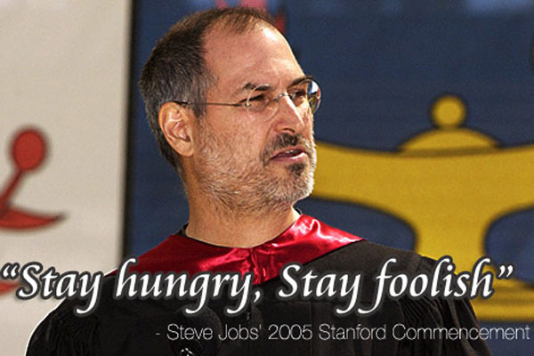 Stay hungry, Stay foolish 的原义